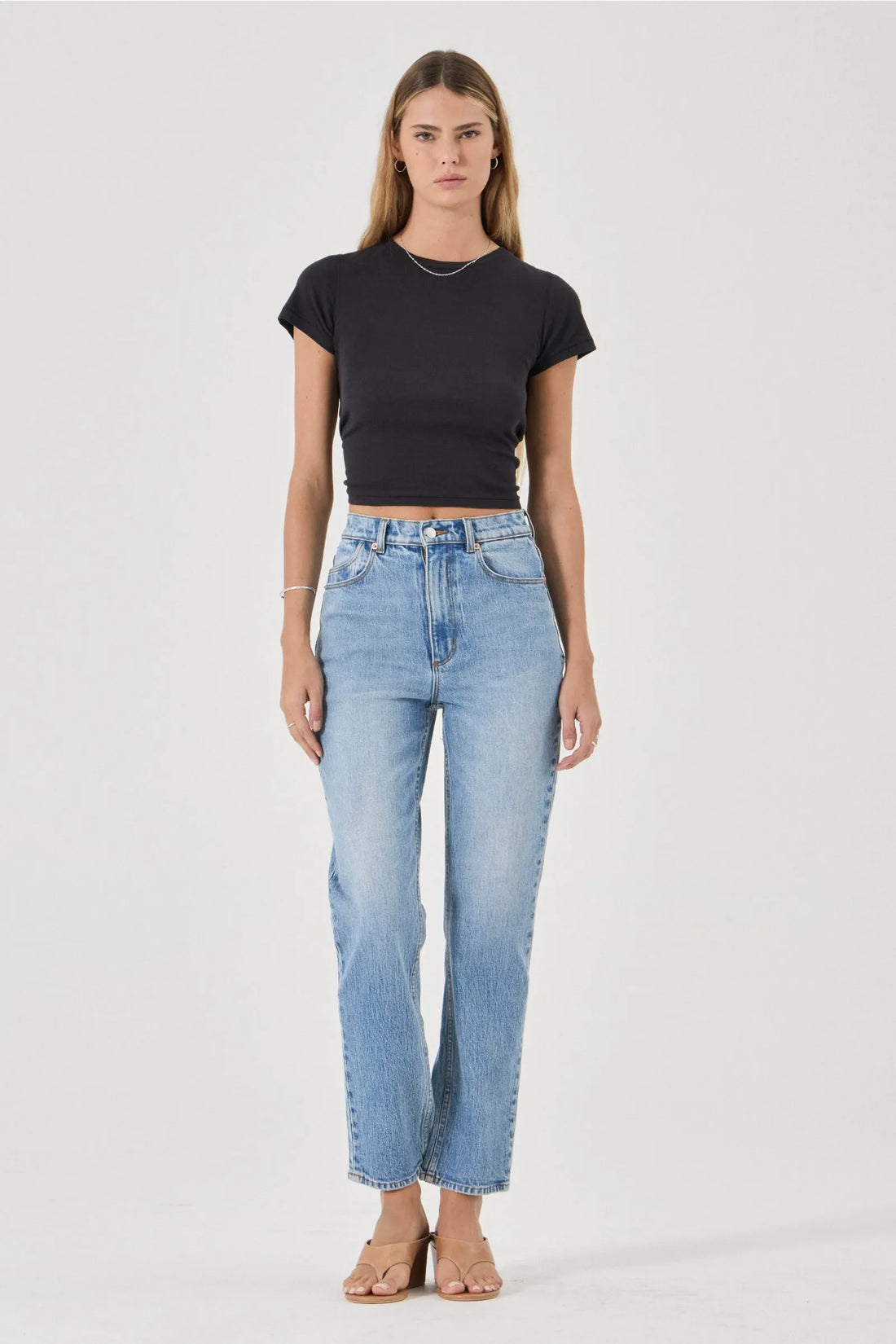 Rollas Loulou Straight Leg Lennon Blue Jeans