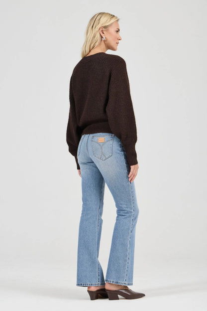 Rollas Duchess Cardigan Chocolate