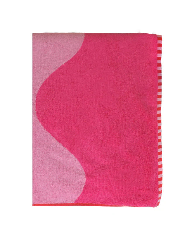 The Somewhere Co Raspberry Jelly Premium Cotton Beach Towel