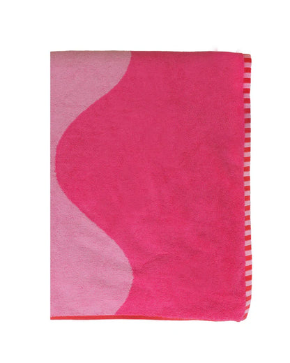 The Somewhere Co Raspberry Jelly Premium Cotton Beach Towel