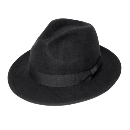 Bolivar Fedora Hat  Black