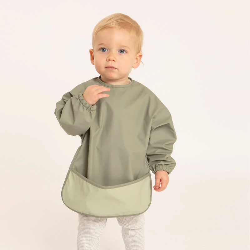 Recycled Long Sleeve Bib Two Tone Sage