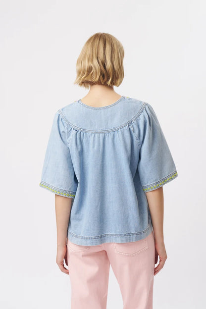 Kireina Renee Top - Sky Blue