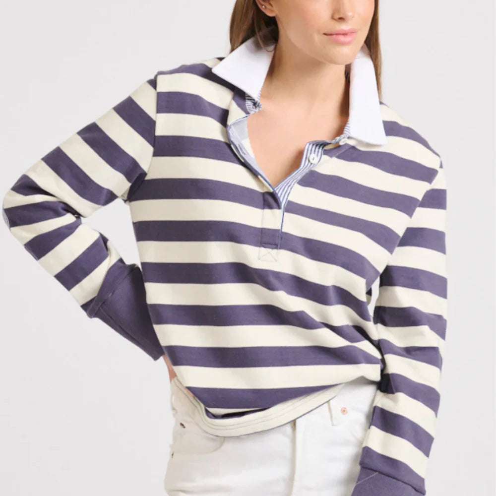 Rugby Cotton Sweatshirt Old Navy Stripe