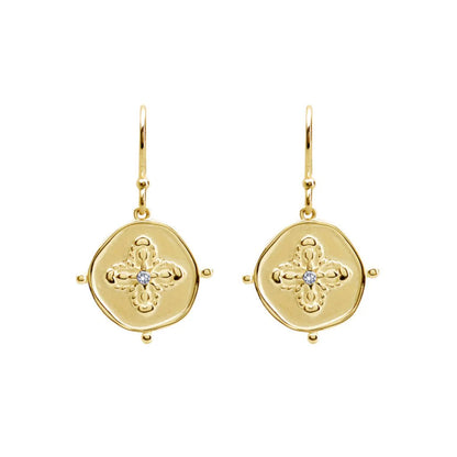 Murkani Sahara Small Earrings Yellow Gold Plate