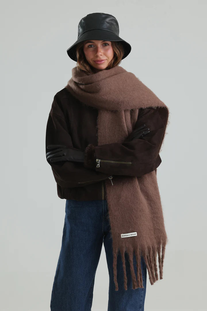 Morgan &amp; Taylor Ella Woven Scarf Camel