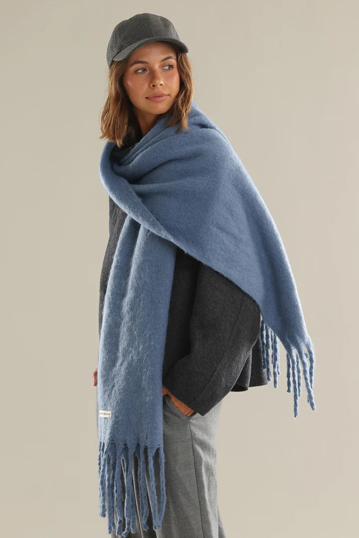 Morgan &amp; Taylor Ella Woven Scarf Blue