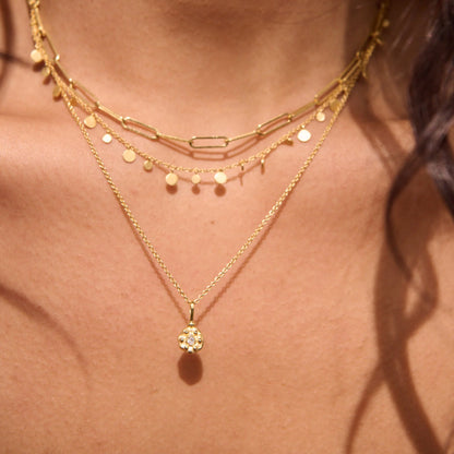 Murkani Connected Night Sky Star Charm Necklace 18KT Gold Plated