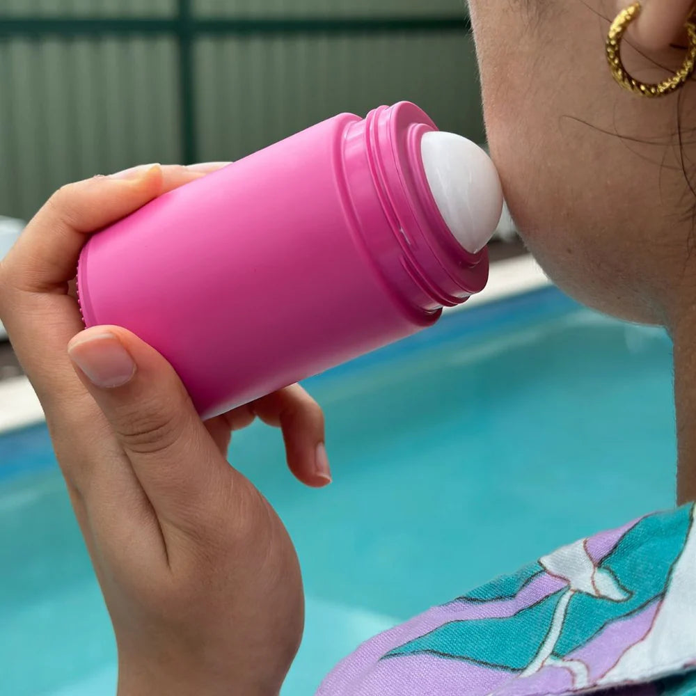 Solmates Refillable Roll-On Applicator 100ml Pink