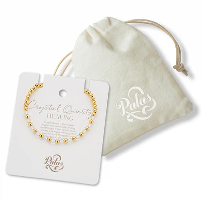 Palas Crystal Quartz Lotus Purity Bracelet (Healing)