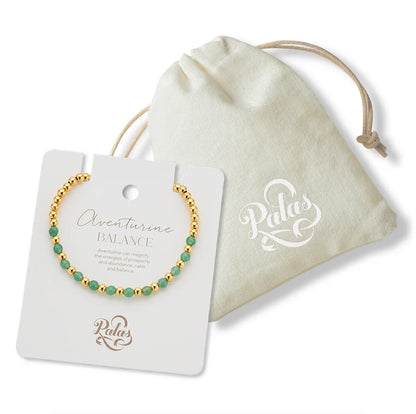 Palas Aventurine Lotus Purity Bracelet (Balance)