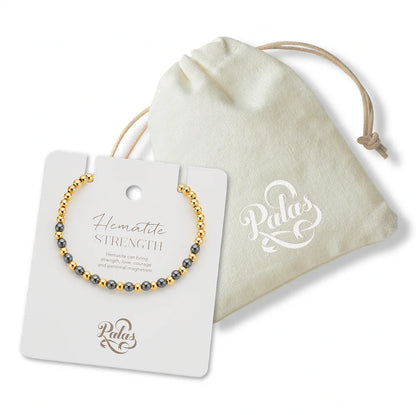 Palas Hematite Lotus Purity Bracelet (Strength)