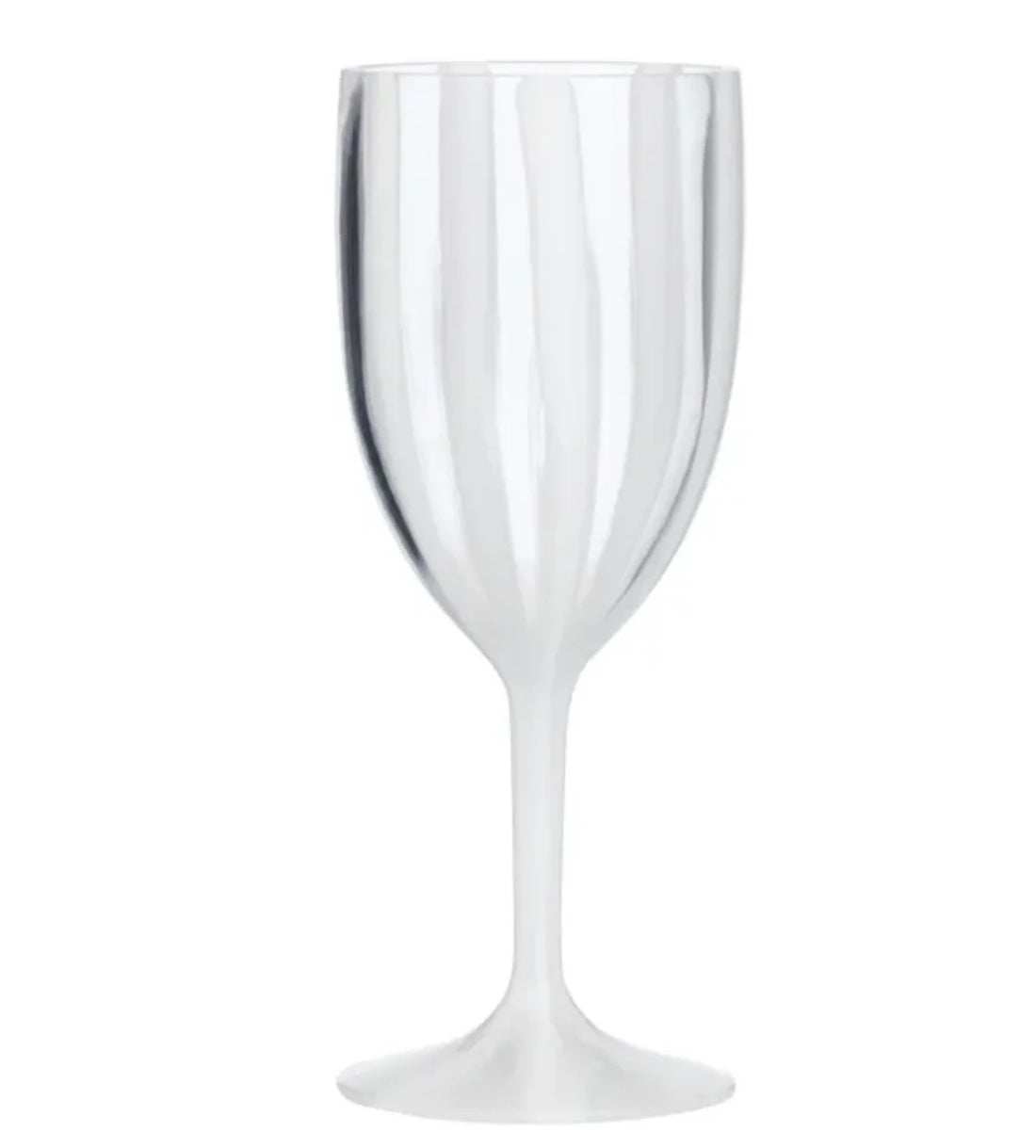 Cabana Acrylic Wine Glass 8x20cm White