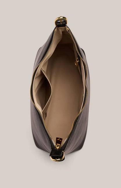 Vestirsi Harper Large Black Leather Hobo