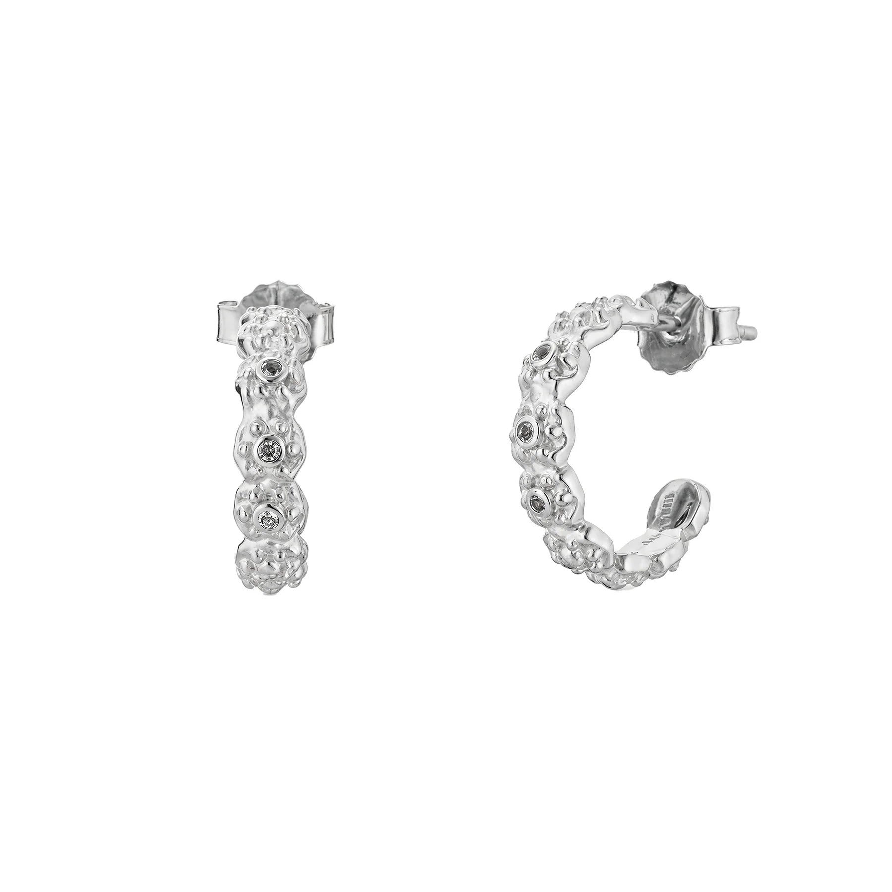 Murkani Night Sky Hoops Silver
