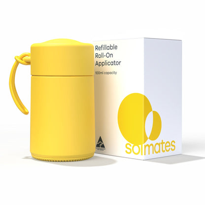 Solmates Refillable Roll-On Applicator 100ml Yellow