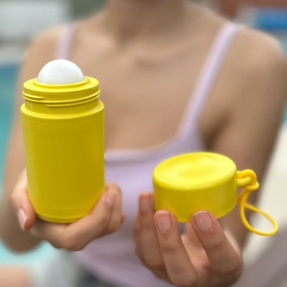 Solmates Refillable Roll-On Applicator 100ml Yellow