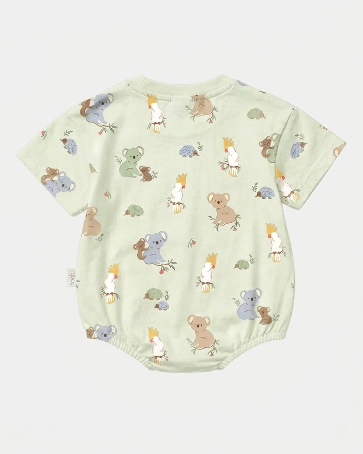 Toshi Onesie S/S Bubble Arcadia Gumnut Babies Eucalypt