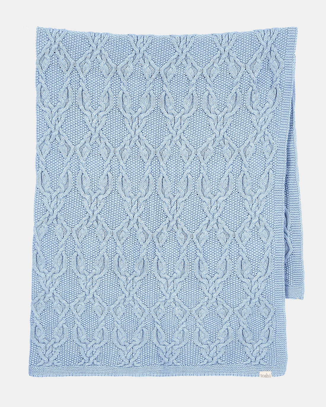 Toshi Organic Blanket Bowie Bluebell