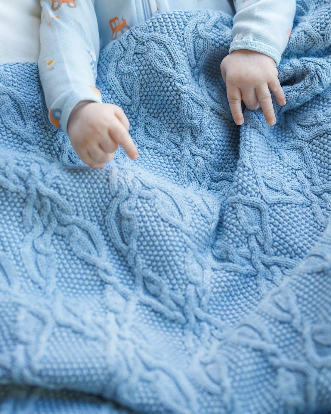 Toshi Organic Blanket Bowie Bluebell