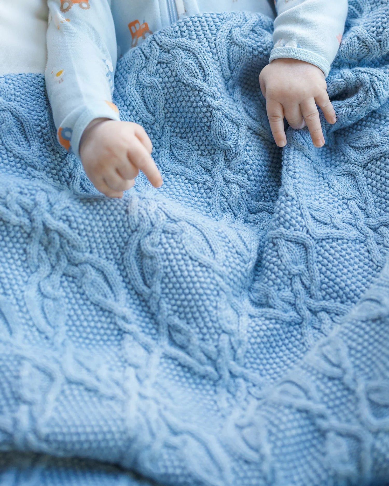 Toshi Organic Blanket Bowie Bluebell