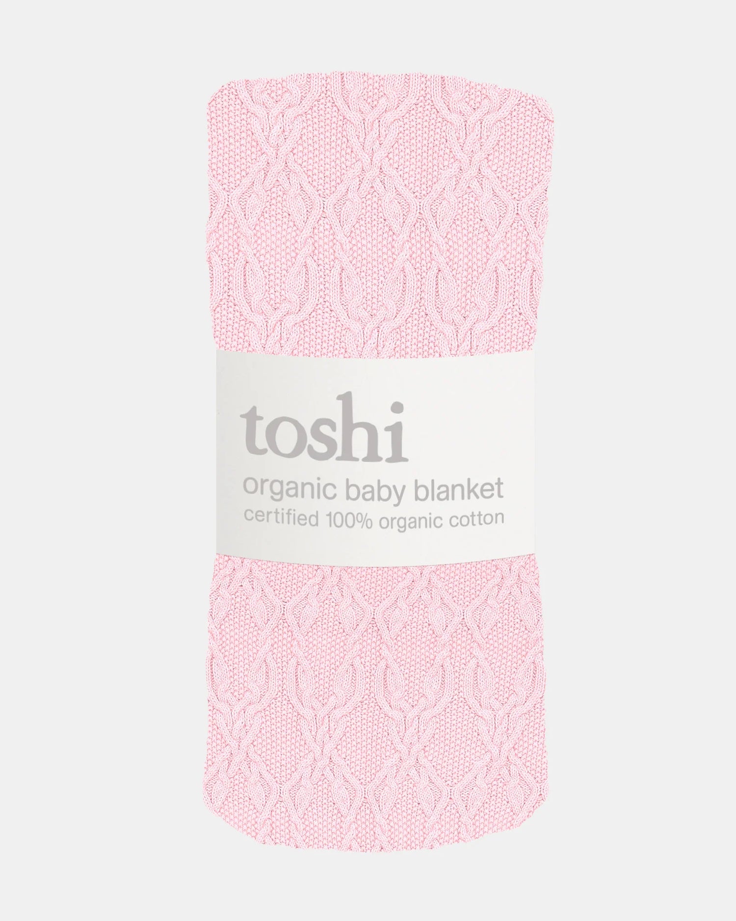 Toshi Organic Blanket Bowie Misty Rose