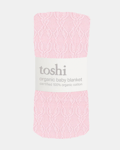 Toshi Organic Blanket Bowie Misty Rose