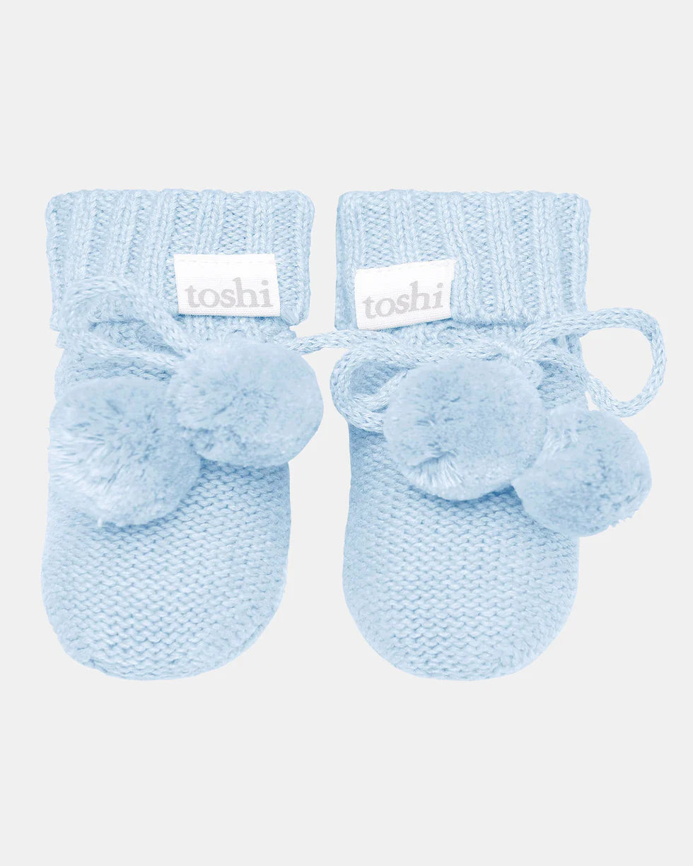 Toshi Organic Booties Marley/Bluebird Size 000 0-3mths