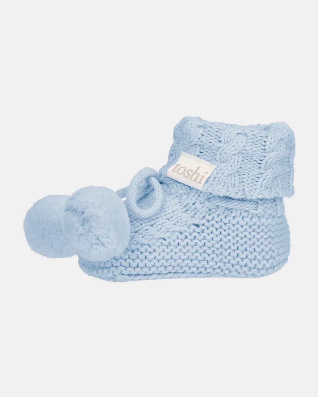 Toshi Organic Baby Booties Yummy Bluebell
