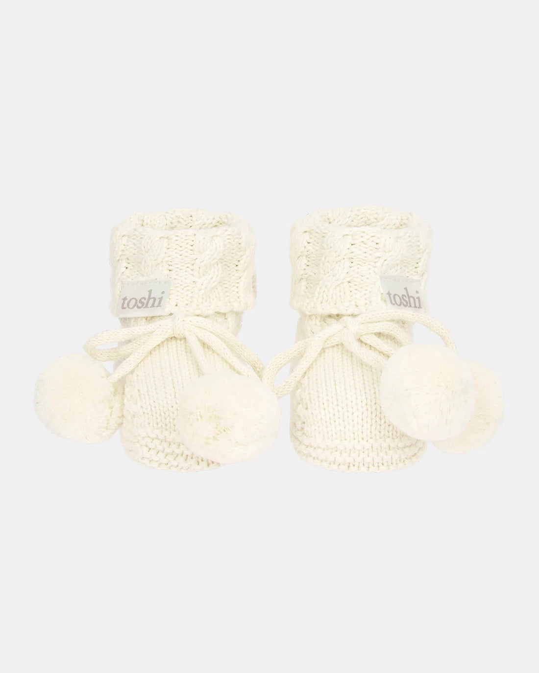 Toshi Organic Baby Booties Yummy Cream
