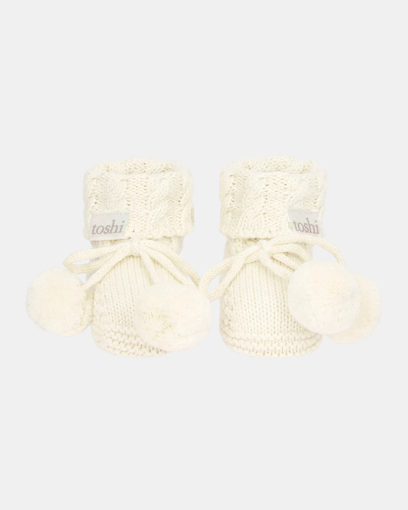 Toshi Organic Baby Booties Yummy Cream