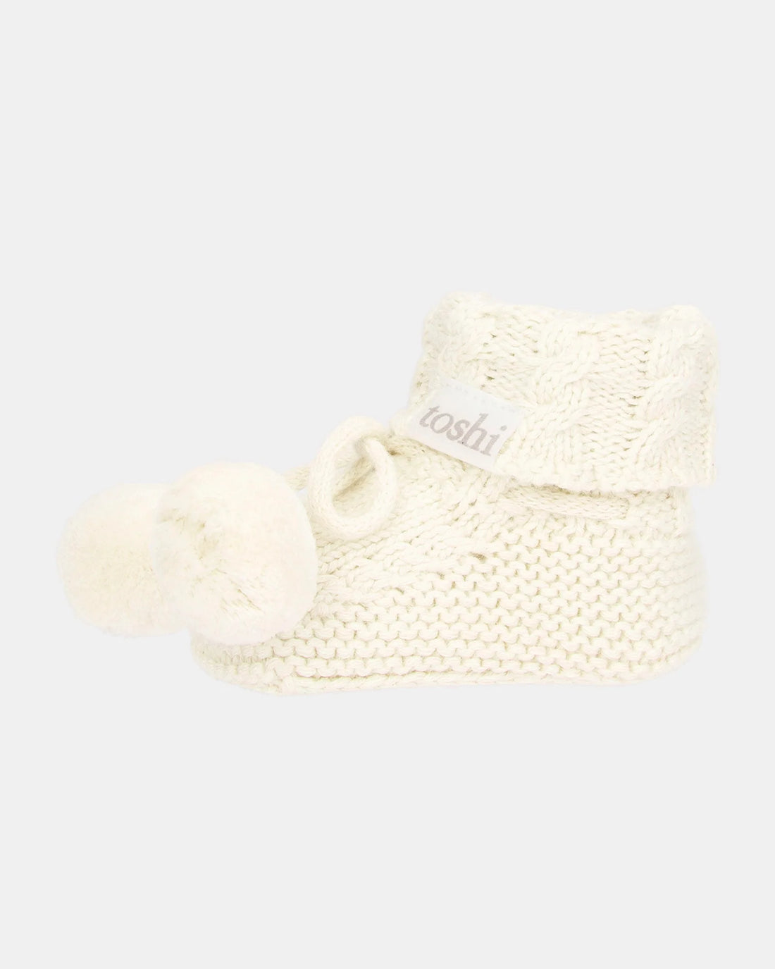 Toshi Organic Baby Booties Yummy Cream