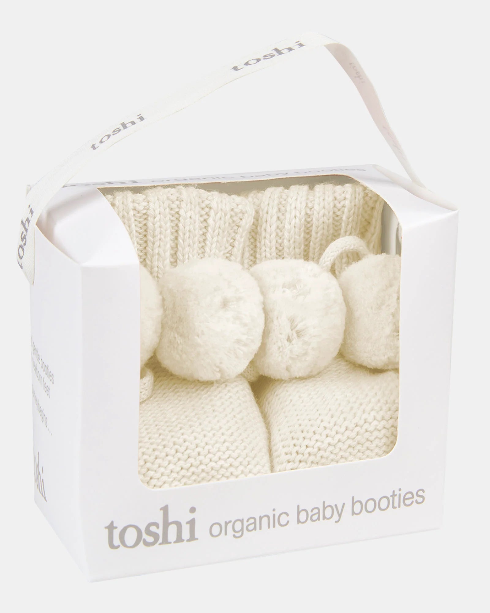 Toshi Organic Baby Booties Yummy Cream