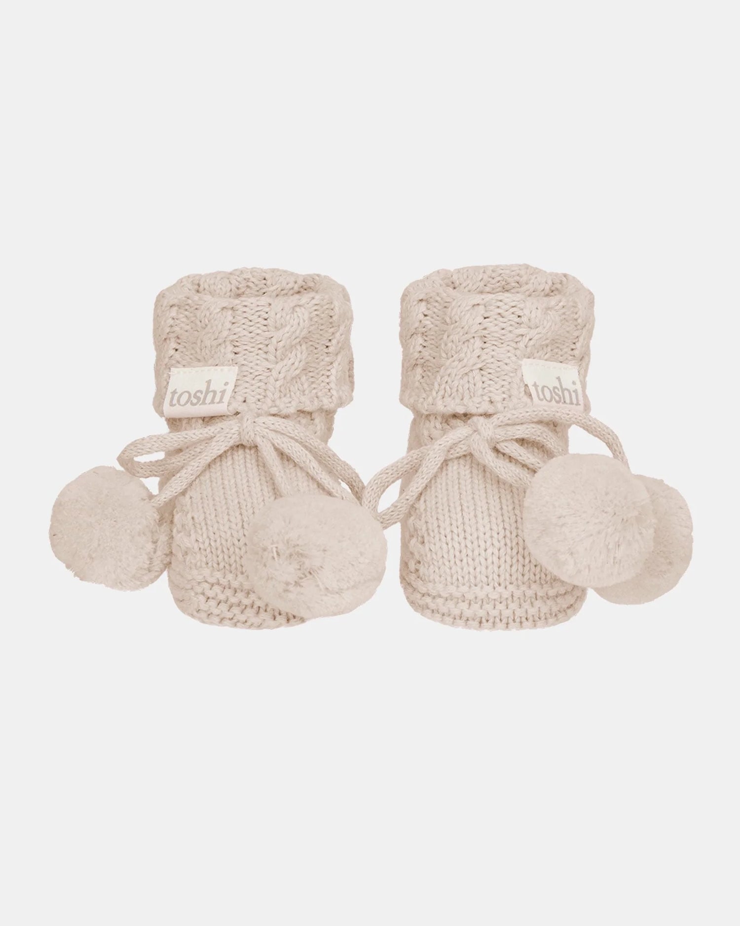 Toshi Organic Baby Booties Yummy Oatmeal