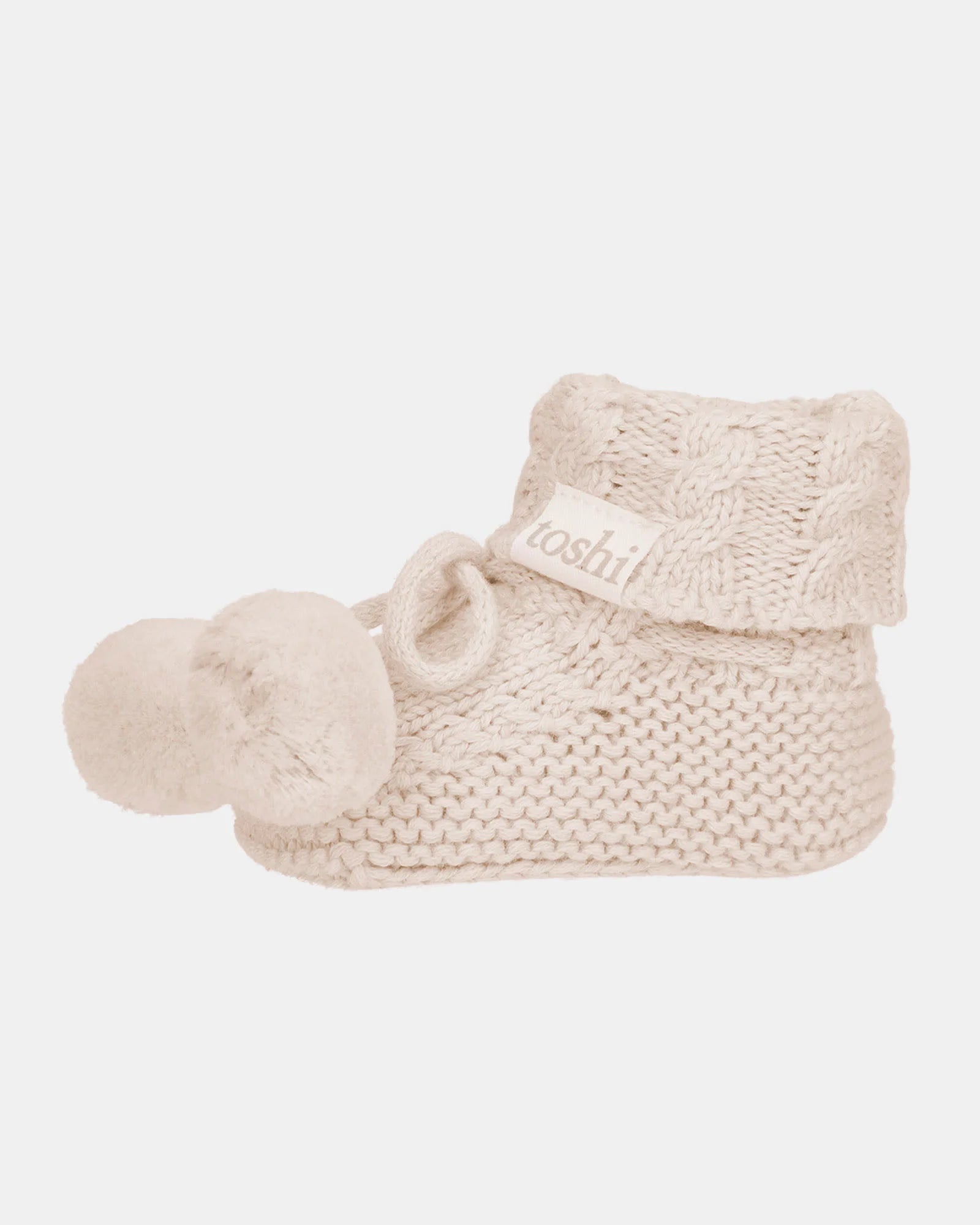 Toshi Organic Baby Booties Yummy Oatmeal