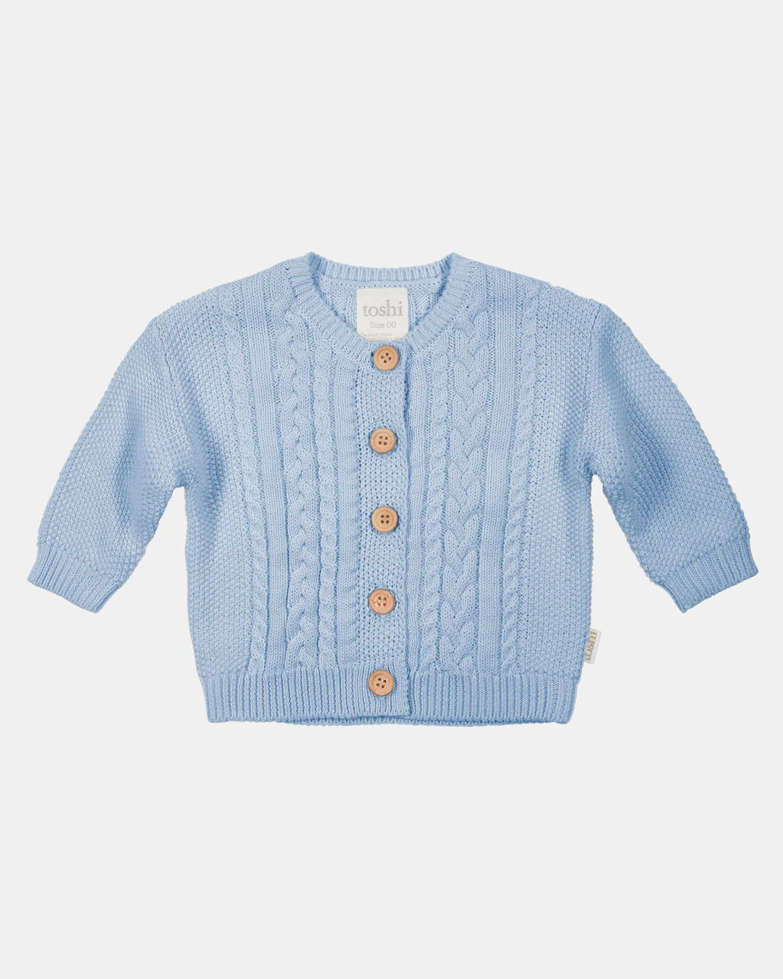Toshi Organic Cardigan Yummy Bluebell