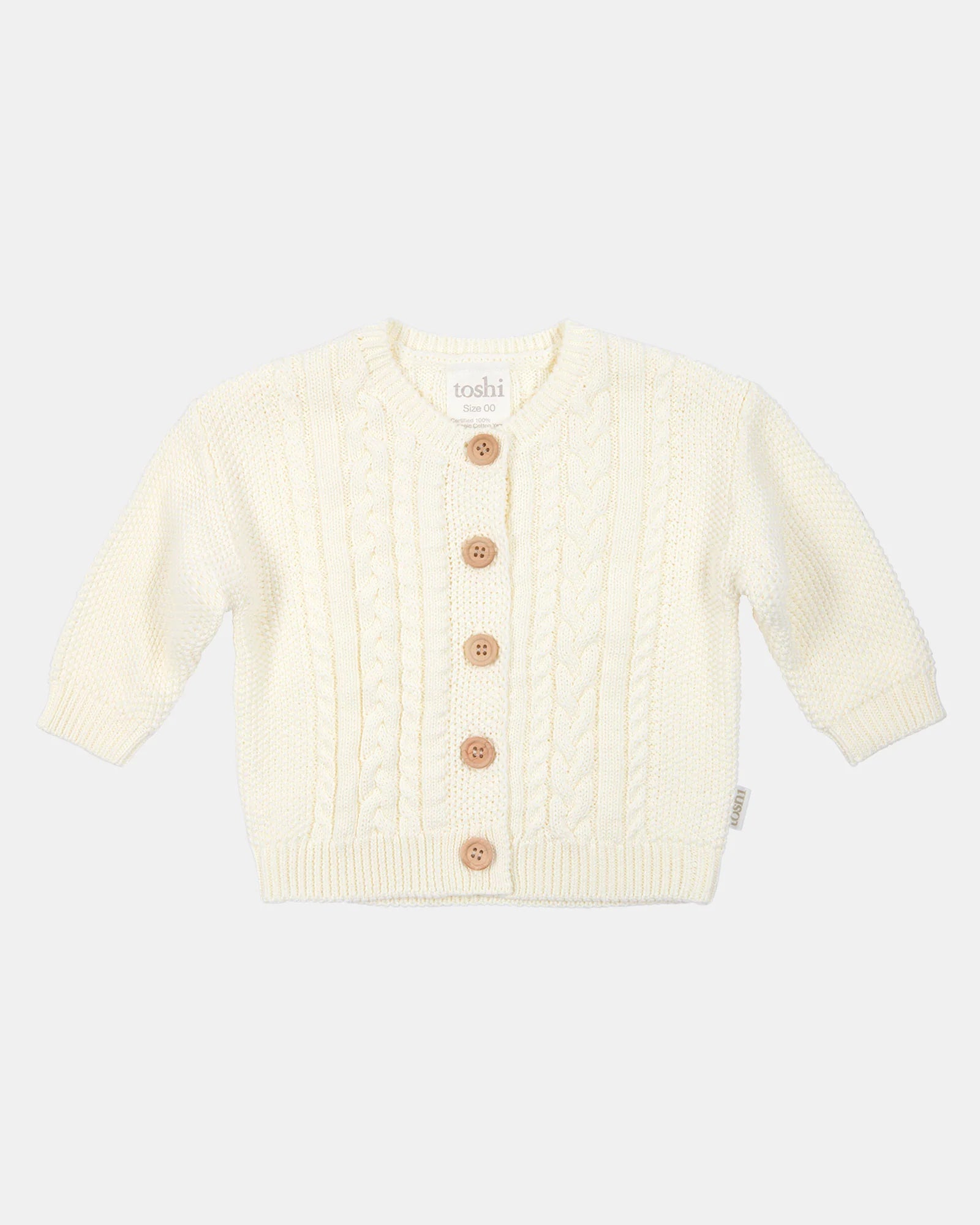 Toshi Organic Cardigan Yummy Cream