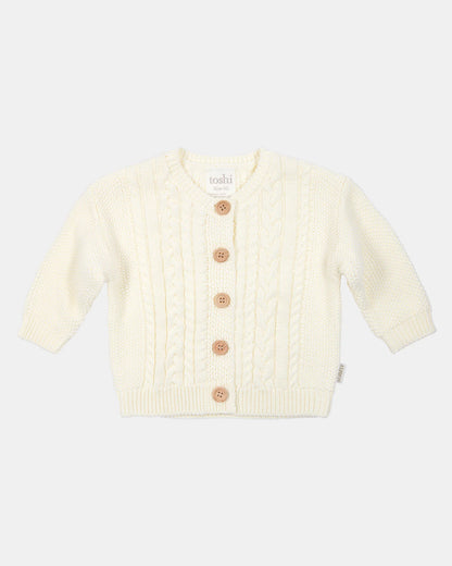 Toshi Organic Cardigan Yummy Cream