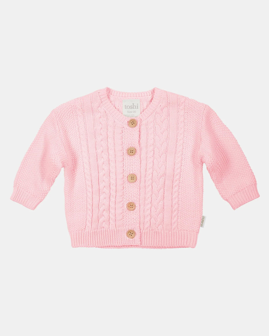 Toshi Organic Cardigan Yummy Misty Rose