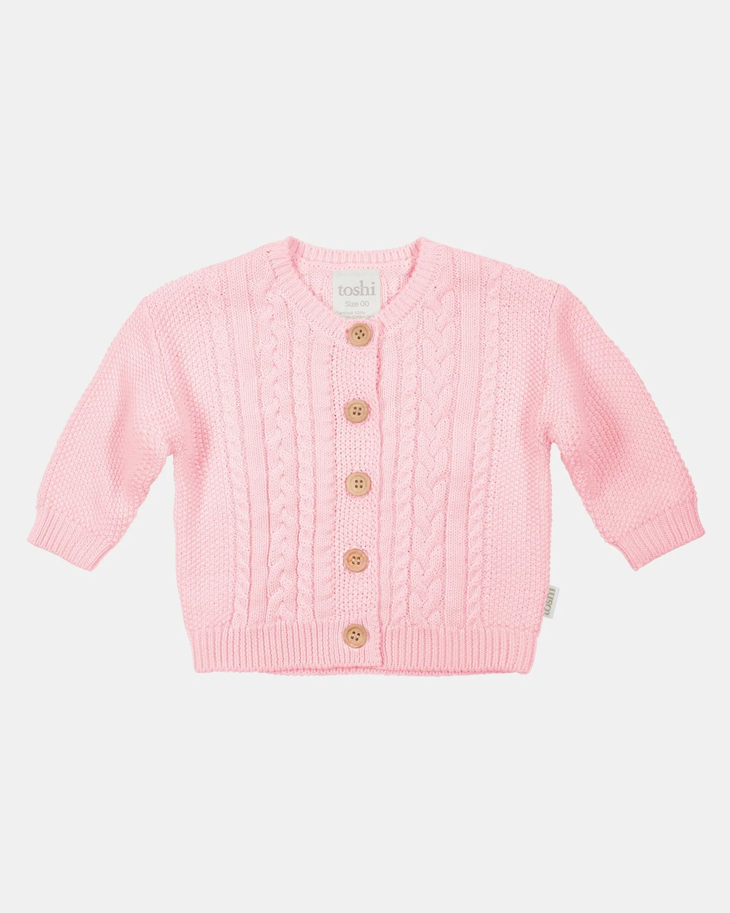 Toshi Organic Cardigan Yummy Misty Rose