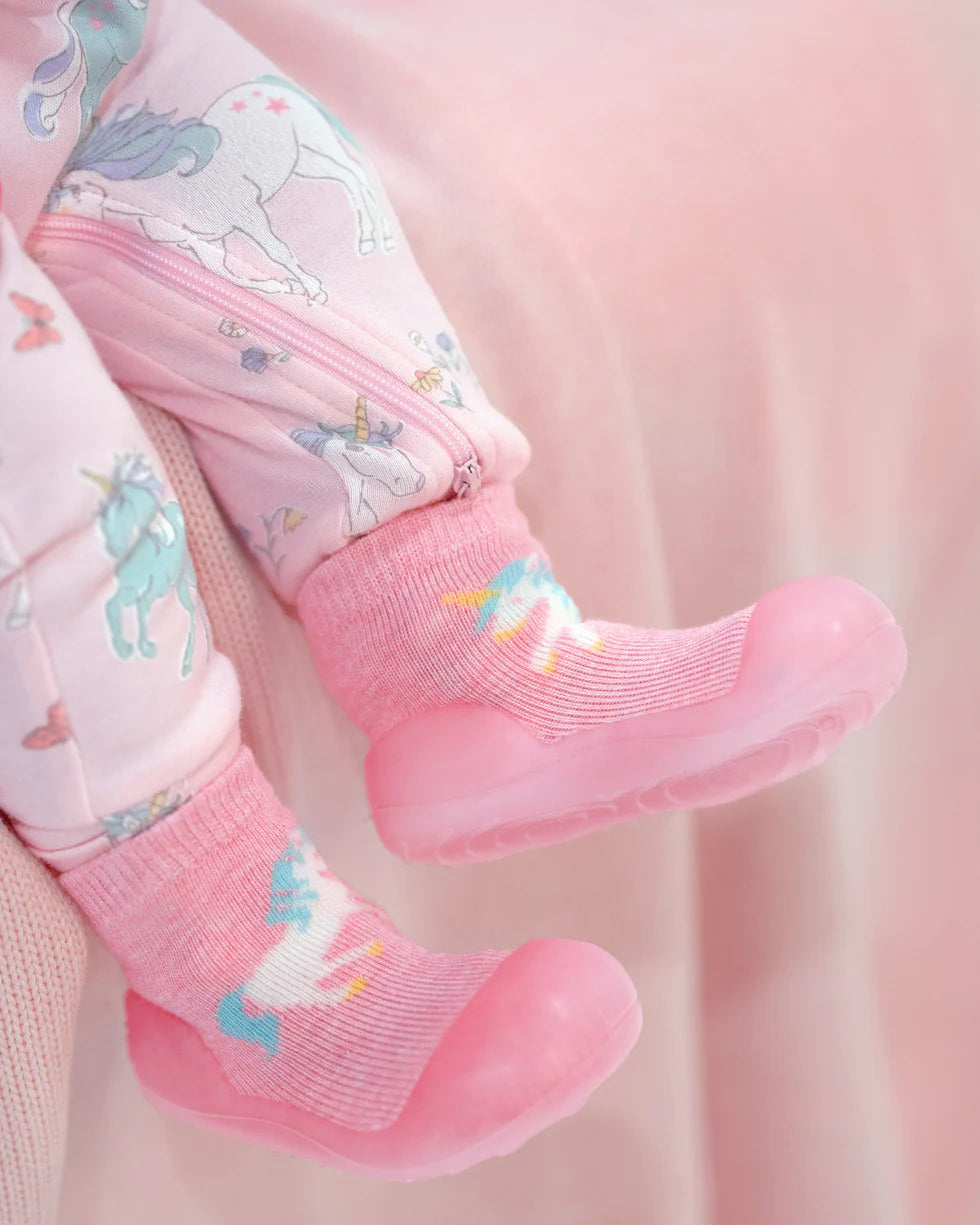 Toshi Organic Hybrid Walking Socks Jacquard/Unicorn