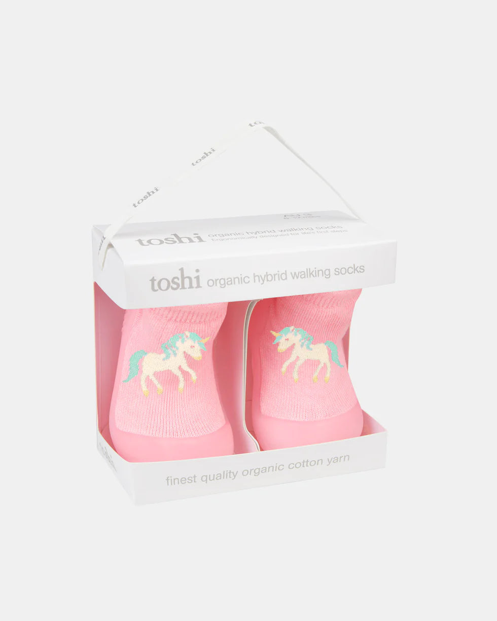 Toshi Organic Hybrid Walking Socks Jacquard/Unicorn