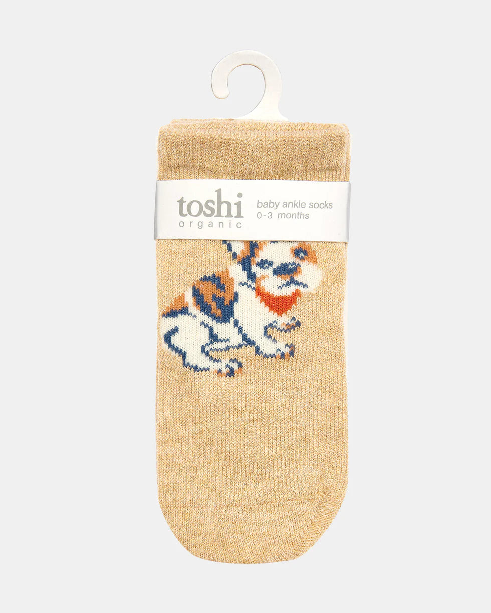 Toshi Organic Socks Ankle Jacquard/Frenchie