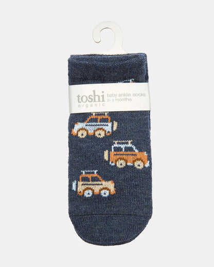 Toshi Organic Socks Ankle Jacquard/High Country