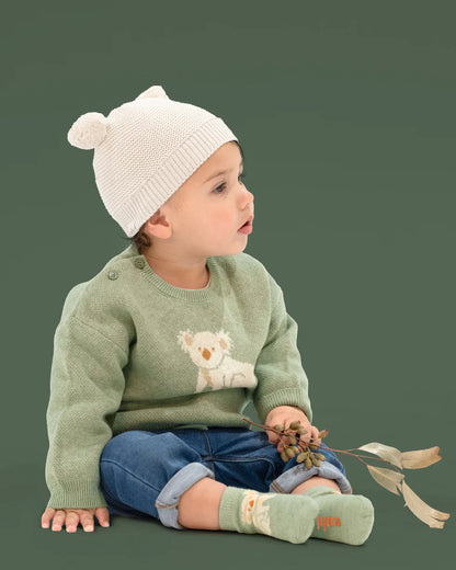 Toshi Organic Socks Ankle Jacquard/Koala