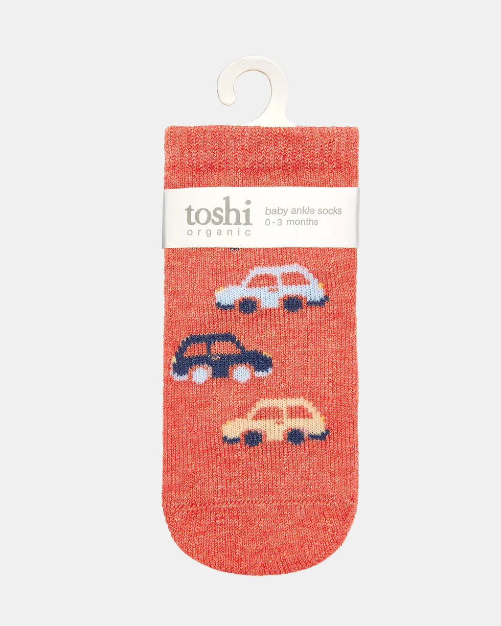 Toshi Organic Socks Ankle Jacquard/Racer