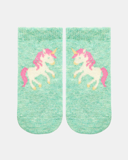 Toshi Organic Socks Ankle Jacquard/Unicorn