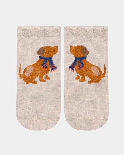 Toshi Organic Blend Socks Jacquard Puppy Dog
