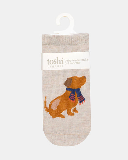 Toshi Organic Blend Socks Jacquard Puppy Dog