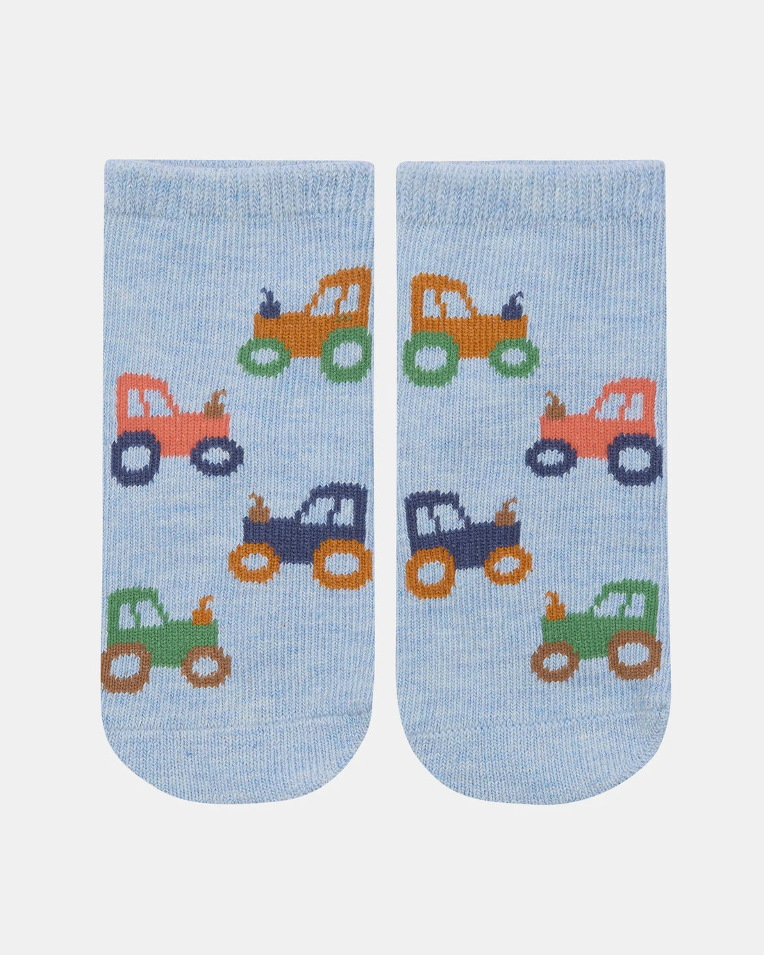 Toshi Organic Blend Socks Jacquard Tiny Tractors